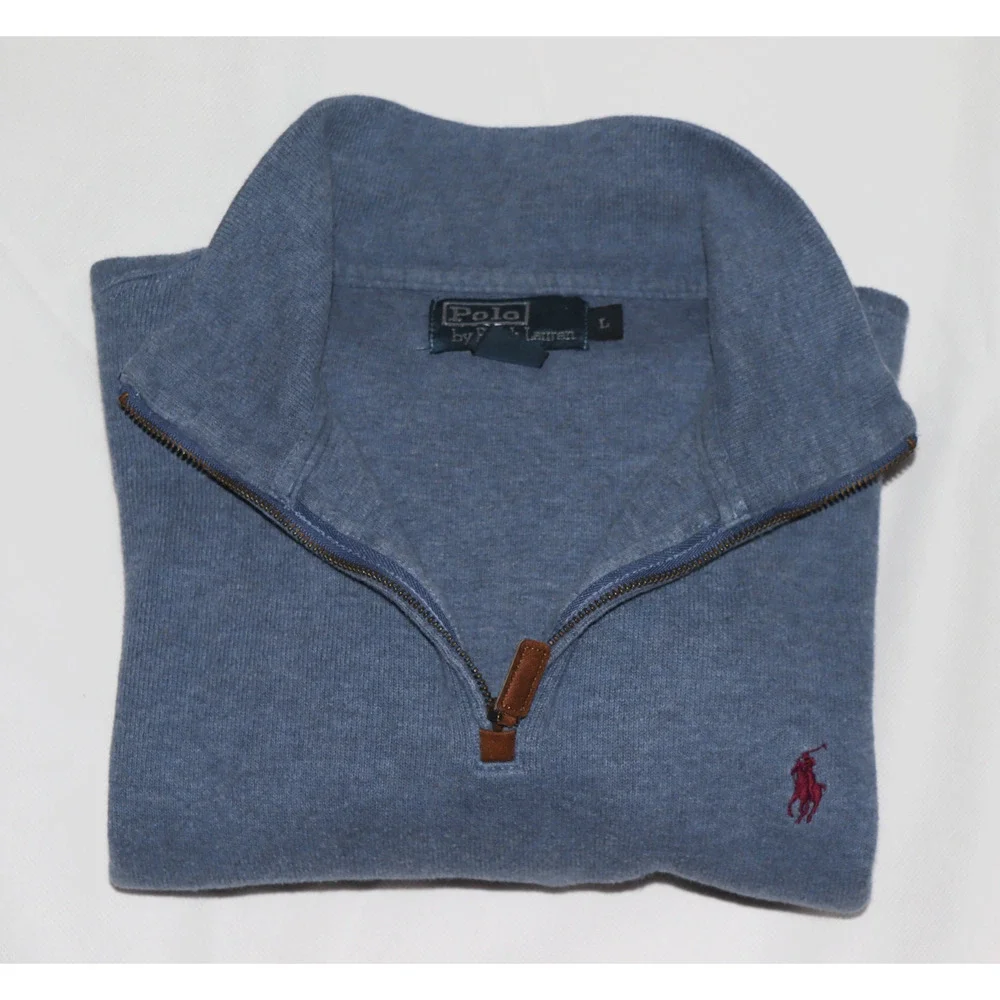 Polo Ralph Lauren Men's Long Sleeve 1/4 Zip Pullover Sweatshirt Size‎ Large